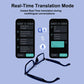 Smart AI audio glasses for real-time translation, supporting over 160 languages,photochromic lenses