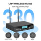 Wireless Microphone G-MARK G320AM Professional UHF 2 Channels Karaoke Mic - ElectronAge