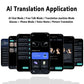 AI Translation Smart Glasses, photochromic lenses, support 160+ languages real-time translation, fashionable audio glasses.
