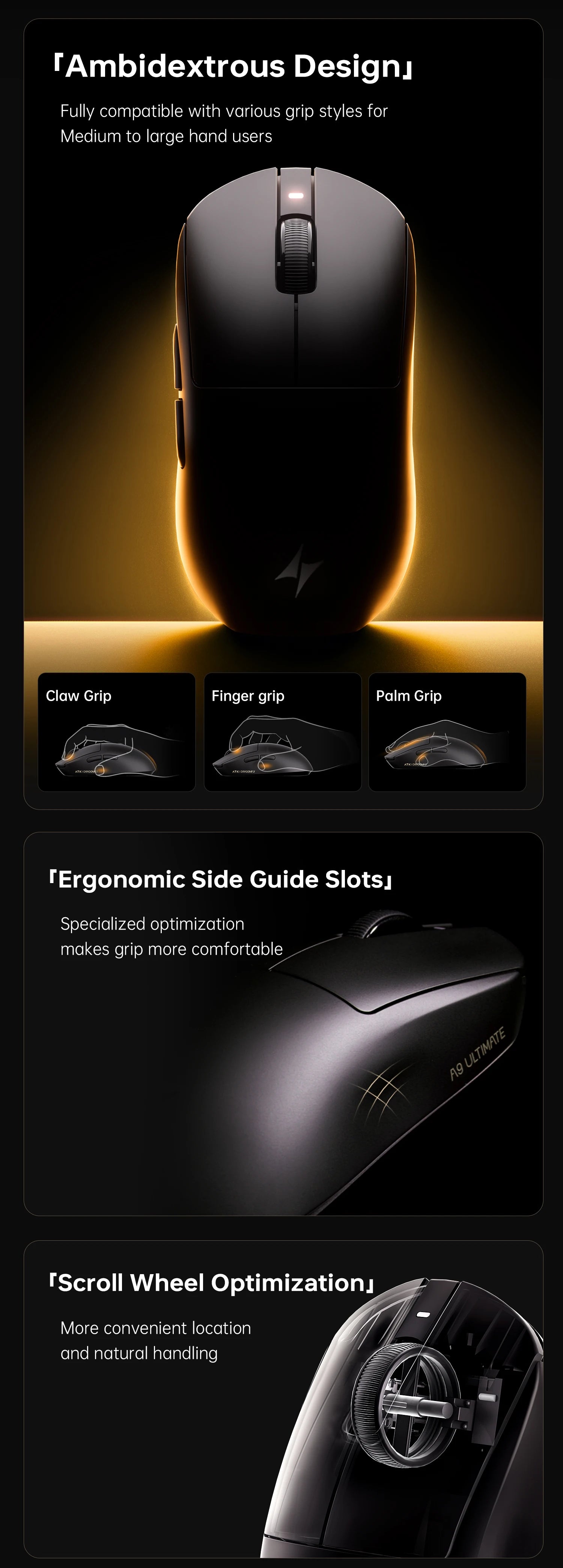 ATK A9 Air Ultimate Wireless Gaming Mouse - ElectronAge