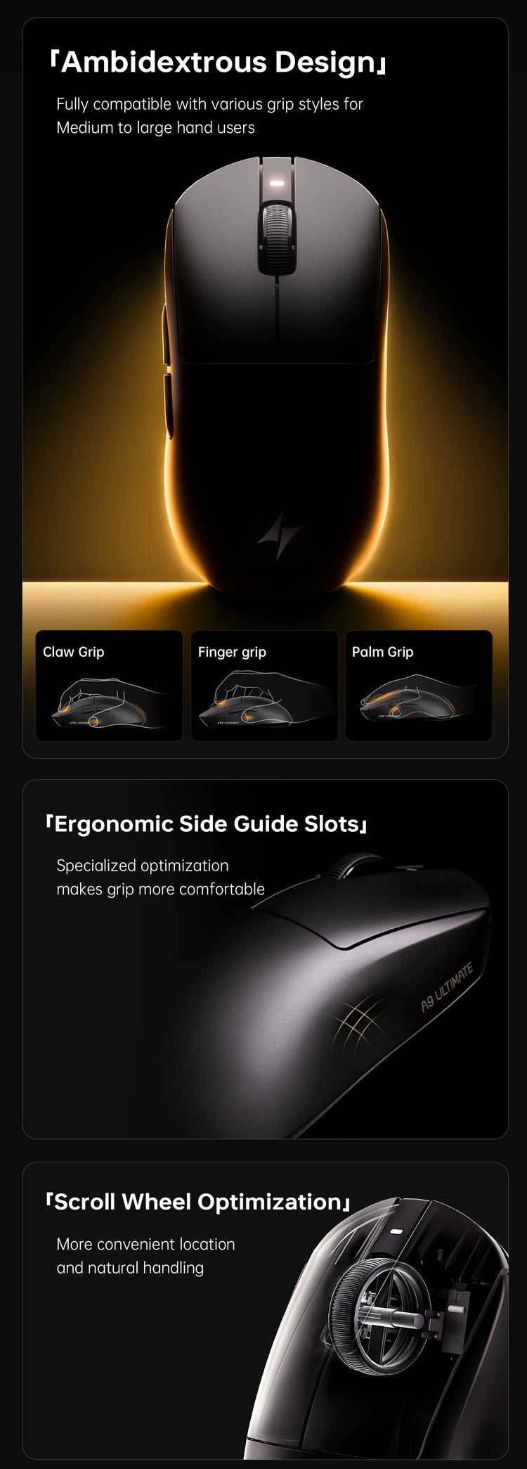 ATK A9 Air Ultimate Wireless Gaming Mouse - ElectronAge