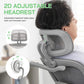 mesh ergonomic office chair with footrest - ElectronAge