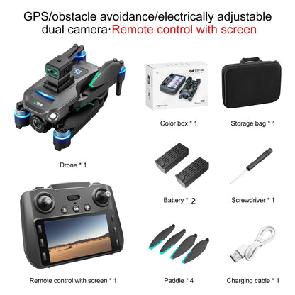 S159 Drone with 4K Camera for Adults, Foldable FPV RC Quadcopter with Optical Flow Positioning, Obstacle Avoidance WiFi Transmis
