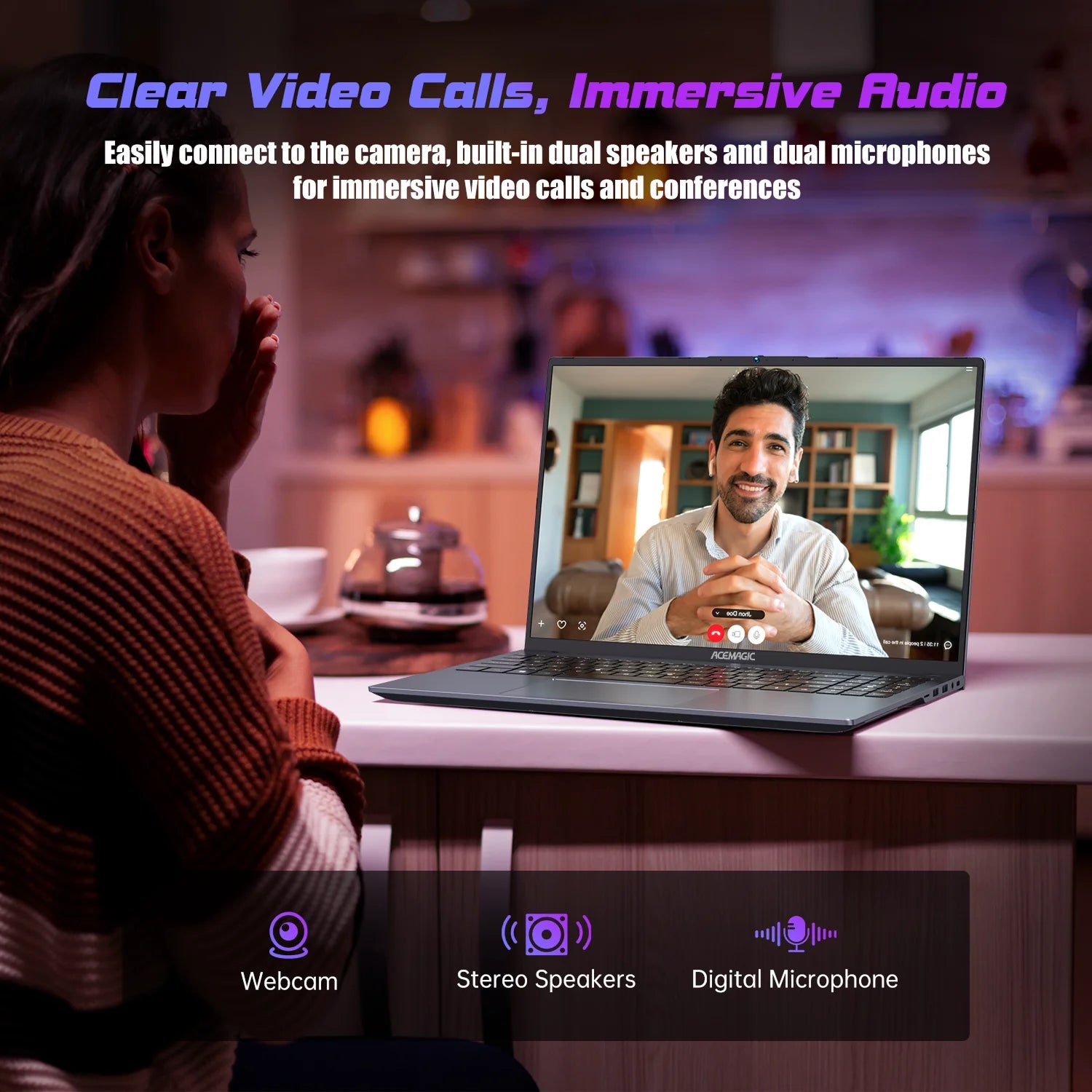 ACEMAGIC Laptop 16 FHD Gaming Laptop - Ryzen 7 16GB RAM