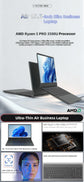 Wholesale 15.6 Inch High-End Gaming Laptop Amd Ryzen 5 Pro 3500U Processor English Full-Size High-End Businesess Keyboard Laptop