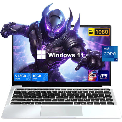 14.1 inch 12GB 2TB Intel Core i7 9850H Windows 11 Gaming Computer - ElectronAge