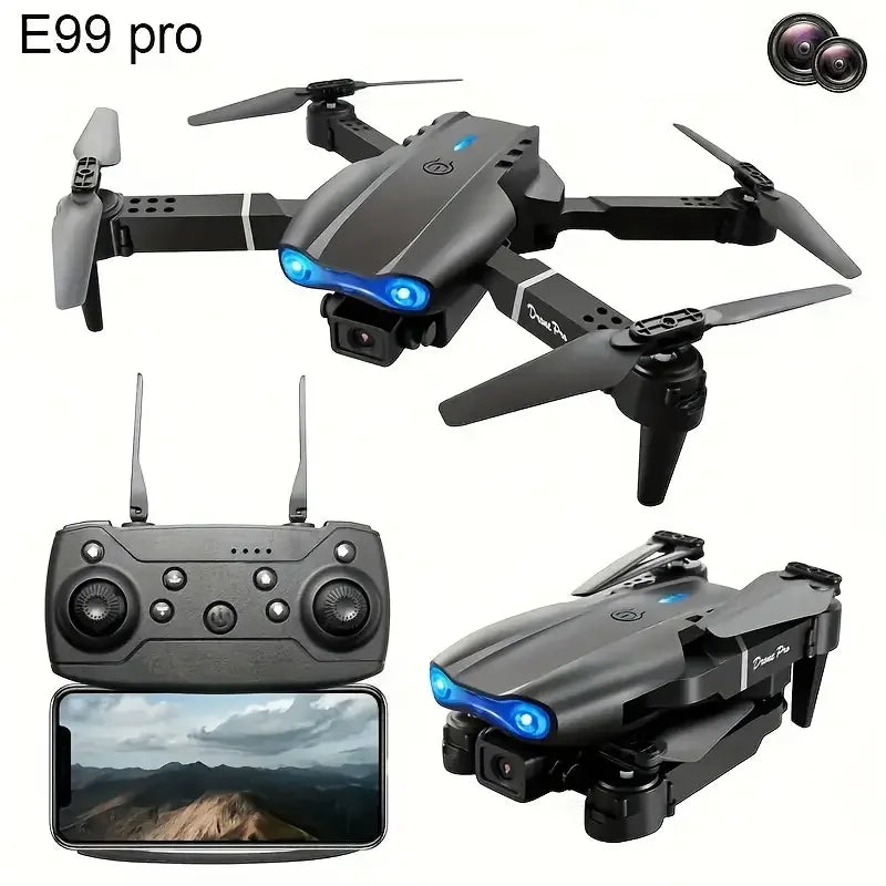 E99 PRO Drone with Flash Professional HD Dual Camera - ElectronAge