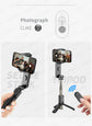 Q09 Selfie Stick Mini Tripod Handheld Stabilizer With Three-Color Fill Light 360°Rotating Aluminium Alloy Rod for Smartphones