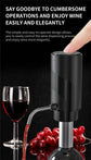 Rechargeable Electric Wine Aerator Dispenser One-touch Automatic Wine Decanter Intelligent Electric Wine Pourer