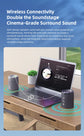 ZEALOT-M5 Magnetic Bluetooth Speaker 2-in-1 Power on Couplet Mini Speaker Macaron Color Dual Channel RGB Light Bluetooth 5.4