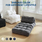 3-in-1 34" Folding Sofa Bed with Pillow Boneless Matress with Back Support Comfy Portable Convertible Sleeper Chair Floor Sofa
