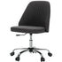 MCQ Armless Ergonomic Fabric Office Chair with 360° Swivel - ElectronAge