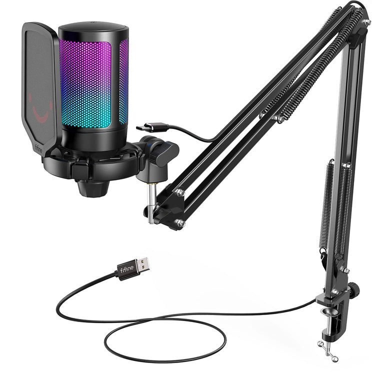 FIFINE USB Gaming Microphone Kit for PC - ElectronAge