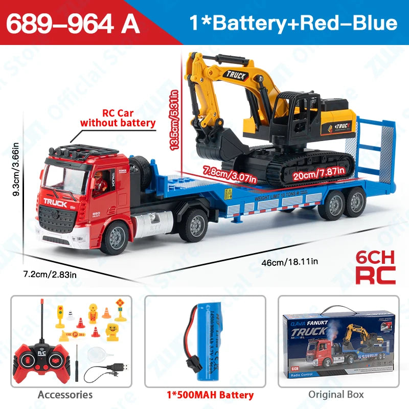 ZWN Remote Control Flatbed Truck Rc Car - ElectronAge