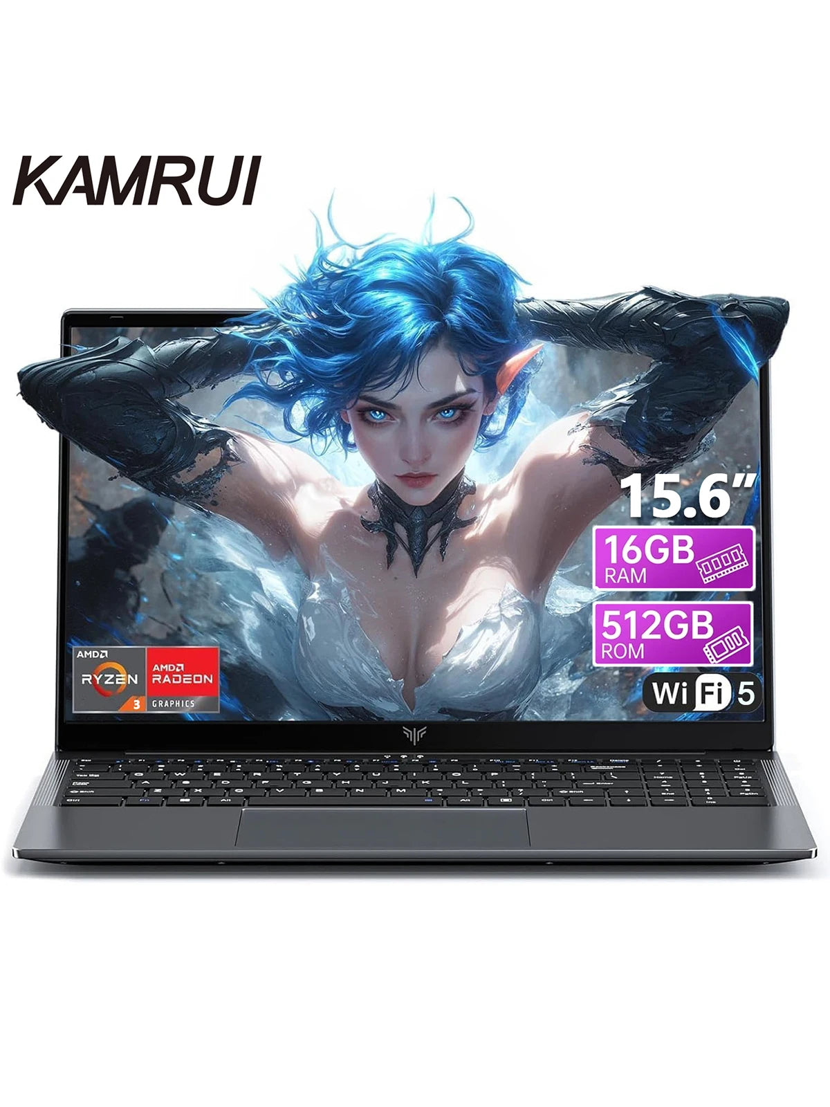 KAMRUI 15.6 Gaming Laptop Computer - ElectronAge
