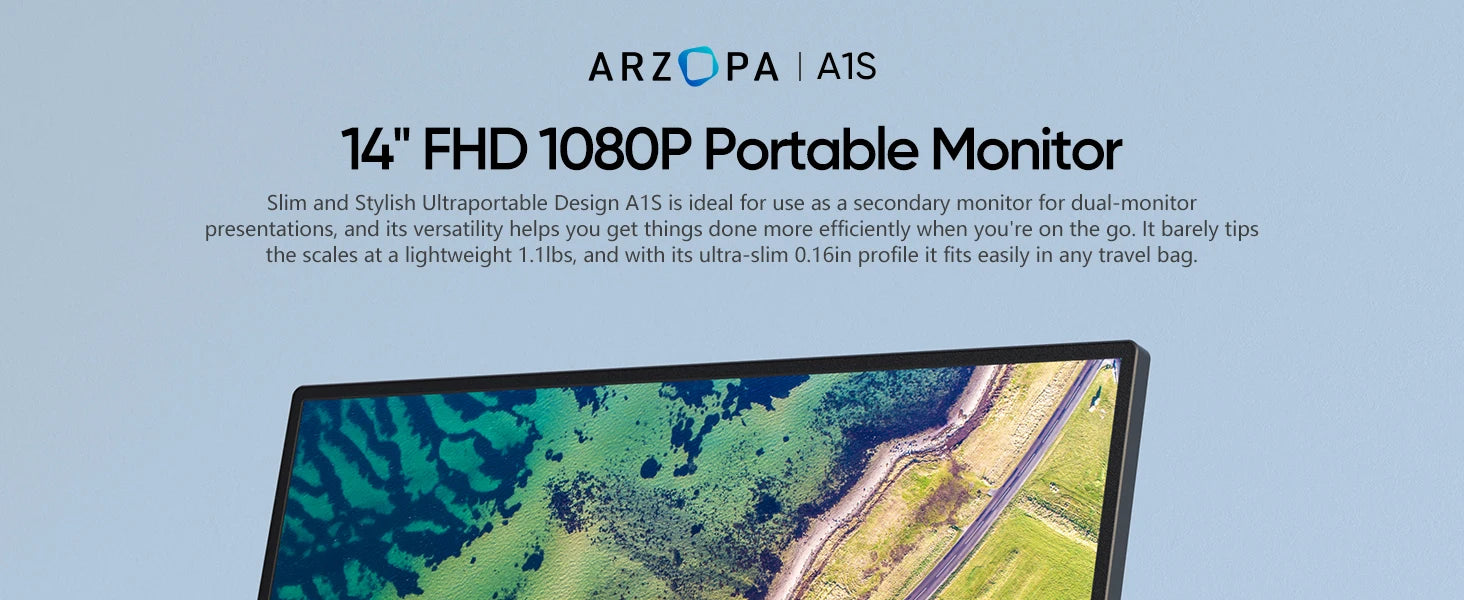 ARZOPA 14inch Mini Portable Monitor - ElectronAge