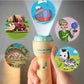 Projector flashlight Early education educational development toy children&