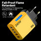 240W 5 In 1 Gan Desktop Charger 3PD 2 USB Fast Charging EU/US Charger Display Light For Iphone Samsung Xiaomi Huawei New
