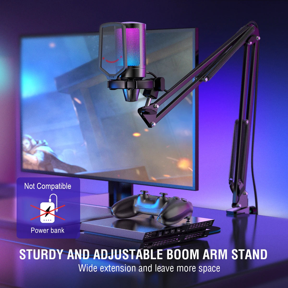 FIFINE USB Gaming Microphone Kit for PC - ElectronAge