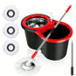360° Spin Mop Bucket with Soap Dispenser and 2 Microfiber Heads, Stainless Steel Handle Floor Cleaning System for Home Use
