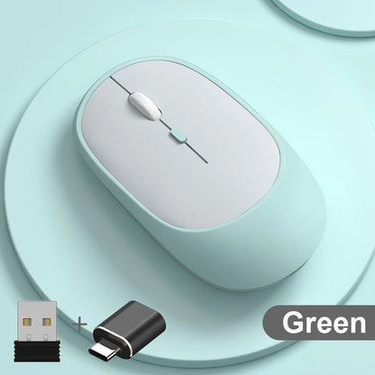 Wireless Mouse Rechargeable Mouse Gamer Dual Modes - ElectronAge