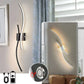 Black White Rechargeable LED Wall Light USB Type-C Battery Operated Wireless Wall Lamp 60/80cm Touch Switch Dimmable Wall Lights