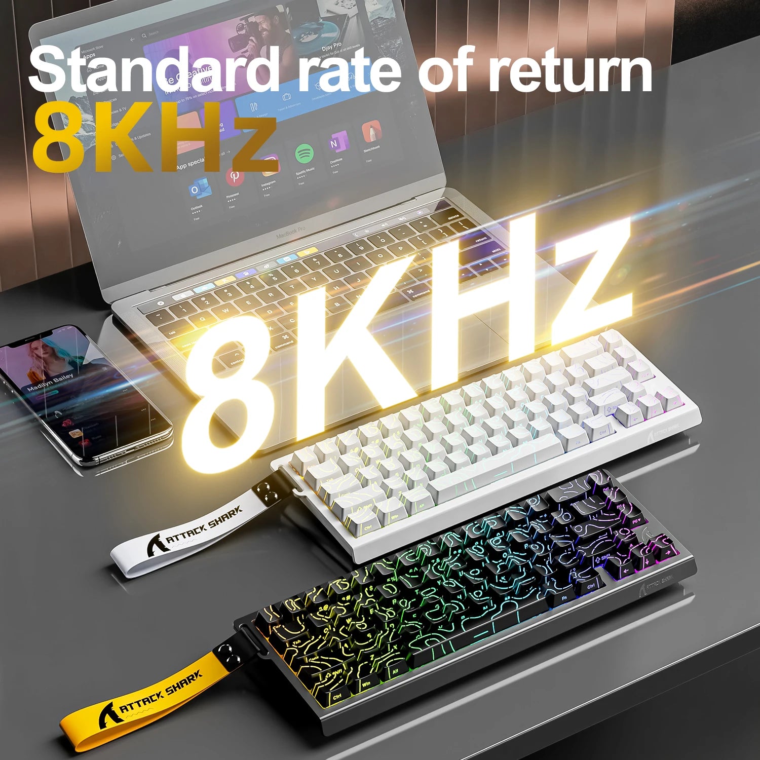 Magnetic Switch Keyboard ATTACK SHARK X68HE - ElectronAge