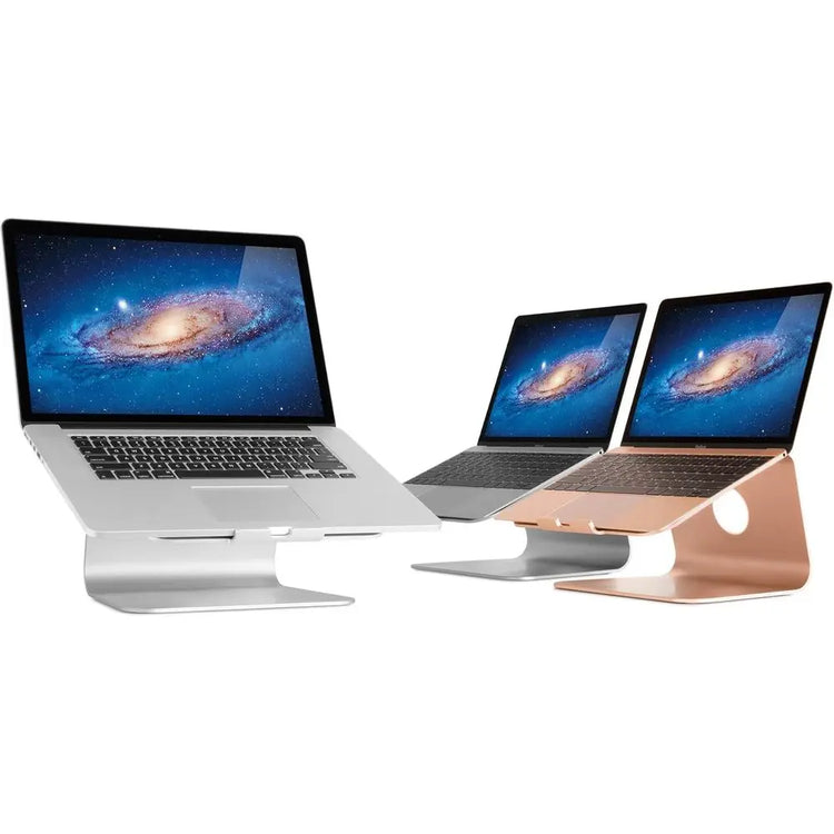 360-Degree Swivel Laptop Stand, Silver (Patented) - Model 10036 - ElectronAge