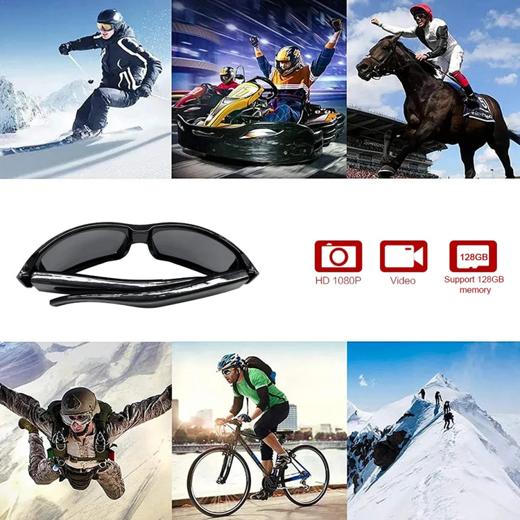 Portable 1080P HD Mini Glasses Camera Video Recorder - ElectronAge