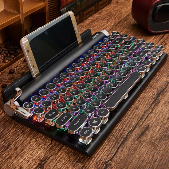 EOENKK Dot Retro Typewriter Mechanical Keyboard - ElectronAge