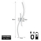 Black White Rechargeable LED Wall Light USB Type-C Battery Operated Wireless Wall Lamp 60/80cm Touch Switch Dimmable Wall Lights