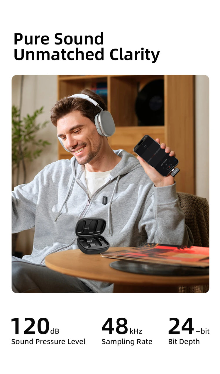 LYNXZ Mini 2 Wireless Lavalier Microphone - ElectronAge
