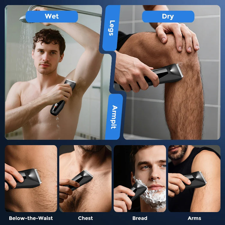 SEJOY Body Pubic Hair Trimmer for Men - ElectronAge