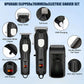Professional Rechargeable Hair Clipper Hair Trimmer with 8 Limit Combs, LCD Display, Adjustable Blade for Men, Barbers, Home Use