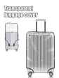 Transparent Pvc Luggage Protective Cover Wheeled Luggage Protective Cover Wear-Resistant Outer Cover Transparent Protective