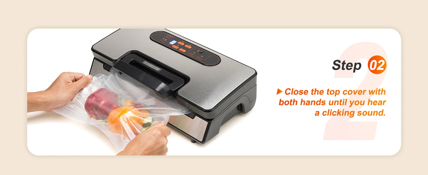 SucceBuy 90Kpa 130W Vacuum Sealer Food Packaging Machine with Free 10pcs Vacuum bags for Household Kitchen Vacuum Food Sealing - ElectronAge