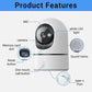 2026 WiFi Home Wireless One Click Call Intelligent Monitoring Remote Indoor Monitoring 360 ° HD Night Vision Camera Baby Monitor