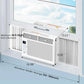 6,000 BTU Window Air Conditioner Cools 250sq.ft, Quiet AC Unit with Remote - ElectronAge