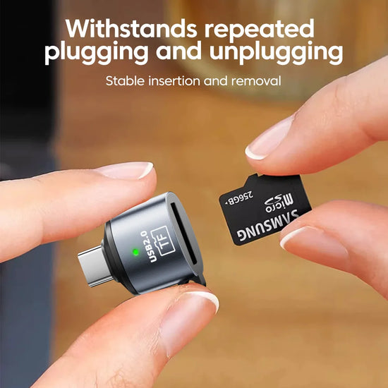 Type C/USB Card Reader USB 2.0 Mini Type C TF Memory Card Reader Adapter High Speed For PC Laptop Accessories TF CardReader