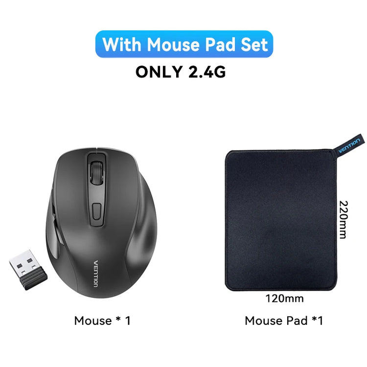Vention Wireless Bluetooth 5.1 Mouse USB 2.4G Dual-Mode - ElectronAge
