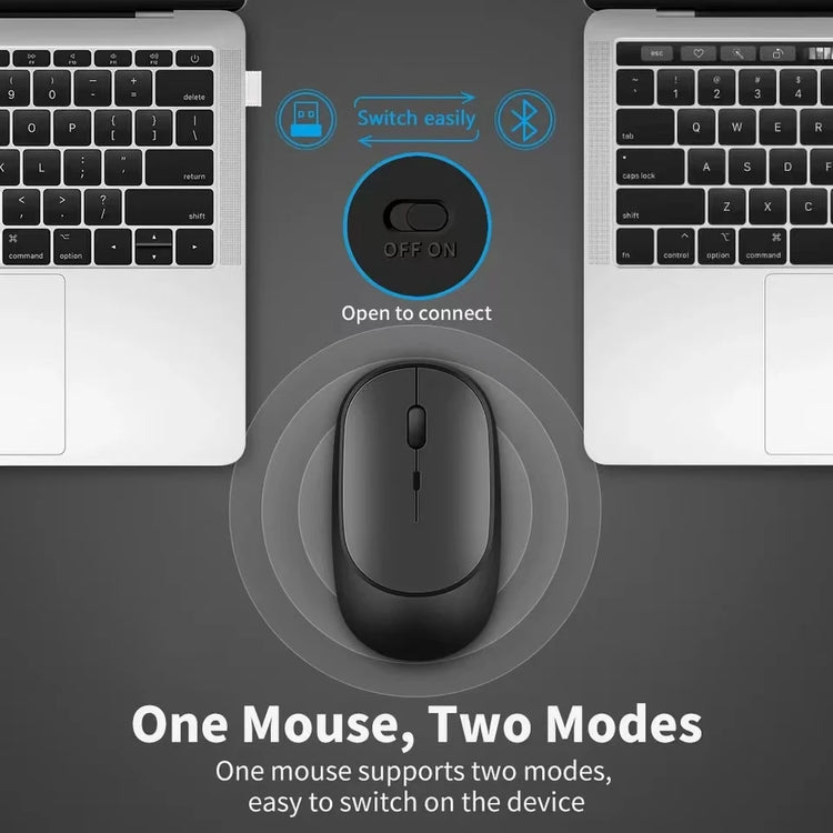Wireless Mouse Rechargeable Mouse Gamer Dual Modes - ElectronAge