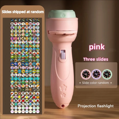 Projector flashlight Early education educational development toy children&