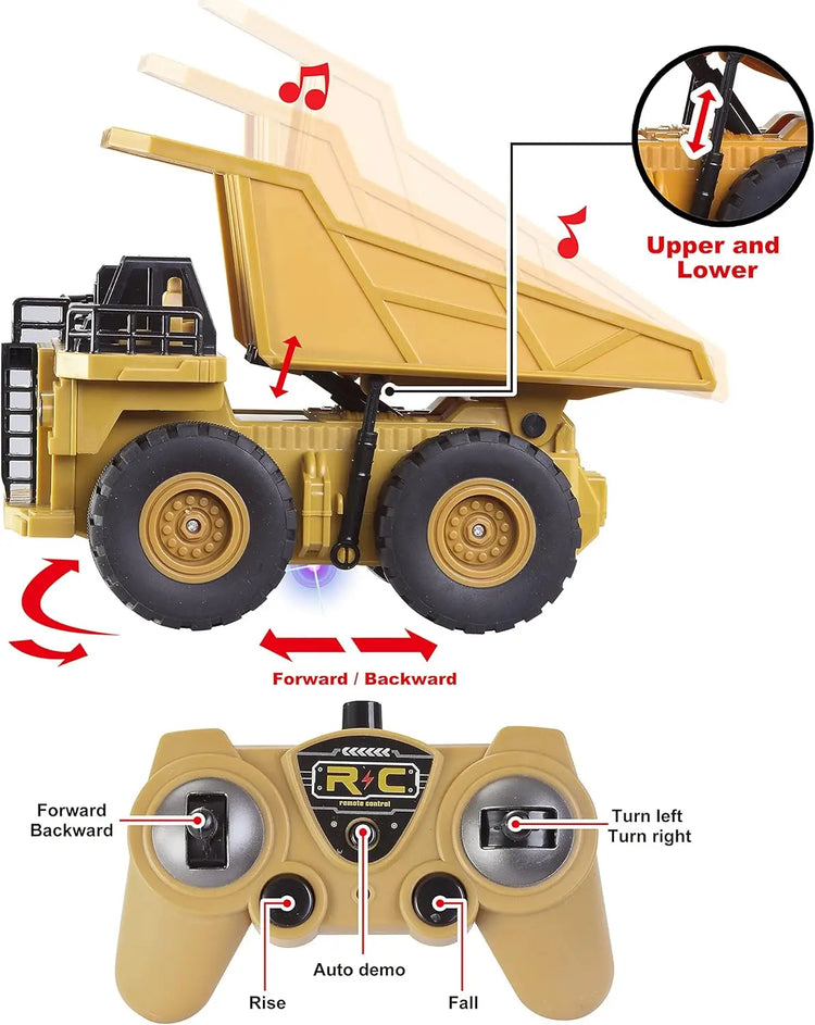 JOYFY 2 PCS Remote Control Construction Vehicle - ElectronAge