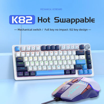 APAYADO 75% Mechanical Keyboard Wired with Media Knob - ElectronAge