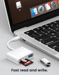 3 in 1 Card Reader Adapter Type C To SD TF Memory Card Reader USB Type C OTG Converter For Huawei Samsung Xiomi Phone Tablet