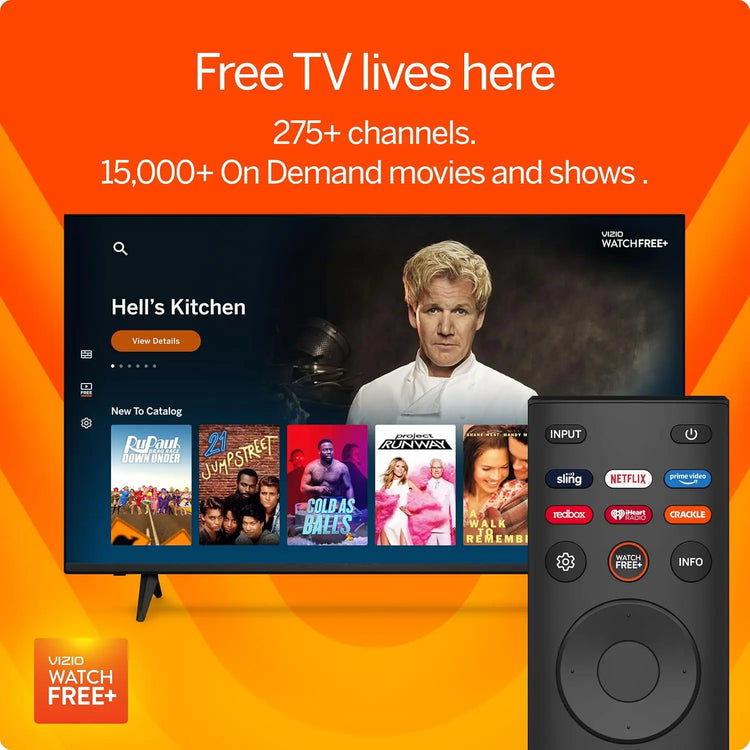 32-Inch HD 720p Smart LED TV with WiFi, Renewed for Quality - ElectronAge