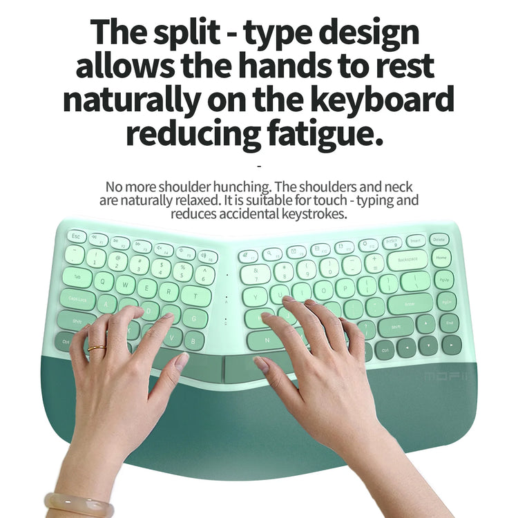 MOFii 1 Set Ergonomic Wireless Keyboard and Mouse Combo - ElectronAge