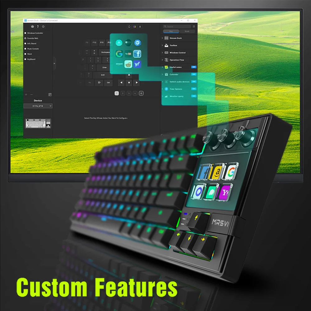 MRSVI K1 PRO Visual LCD AI Keyboard - ElectronAge