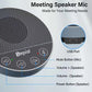 USB&Type-C Speakerphone Speaker Microphone, Touch Buttons 360° Omnidirectional Pickup for Conference Skype Zoom Computer Mic