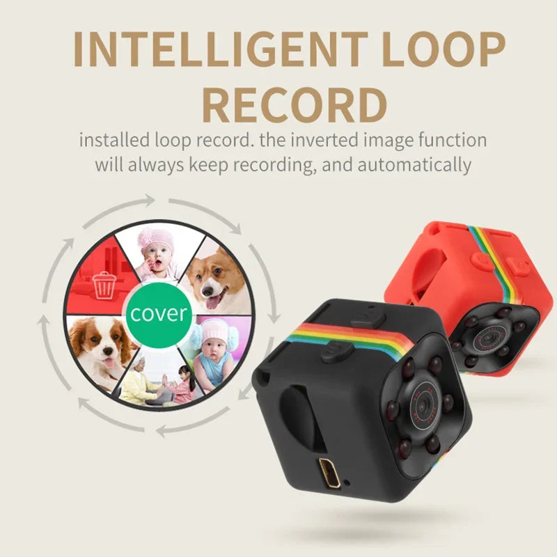 Mini Hd Camera Sq11 1080p Portable Small Nanny Cam Video - ElectronAge